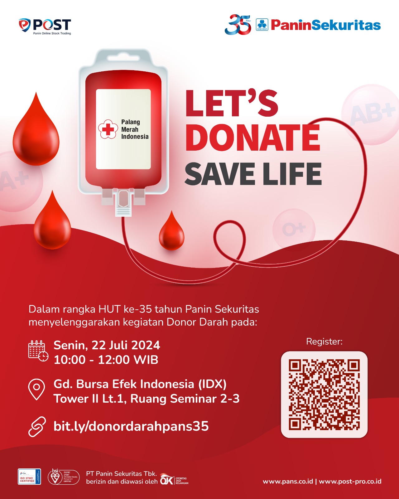 Corporate Social Responsibility - Donor Darah Panin Sekuritas